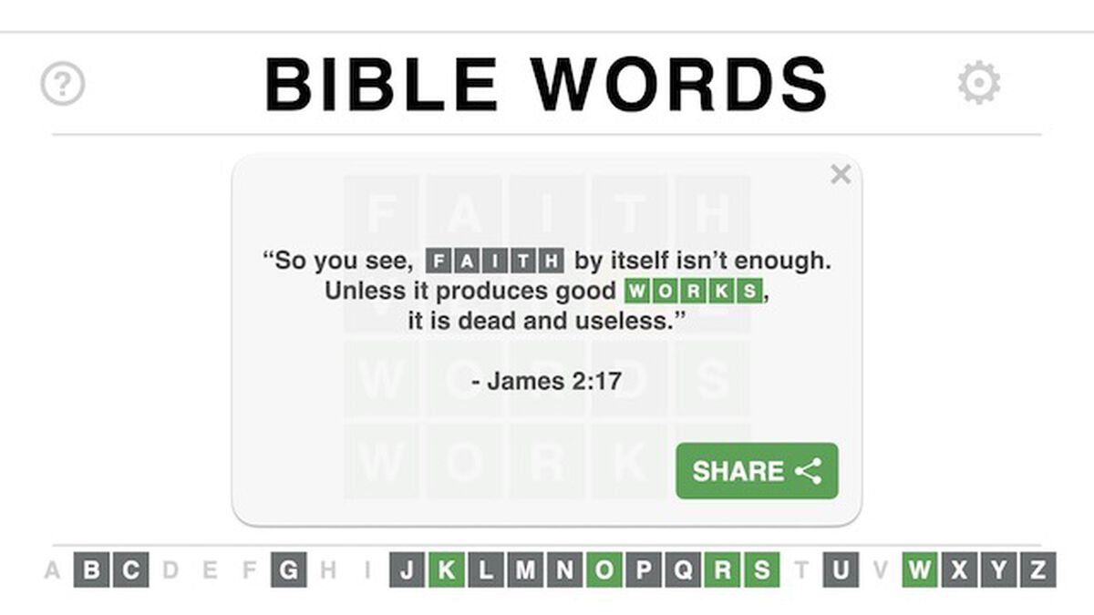 James 2:17 Wordle-Inspired Scripture Video image number 2